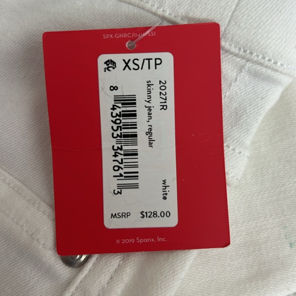Spanx white pull on jeans with pockets XS - Picture 9 of 12